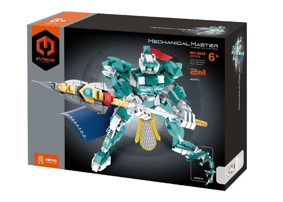 IMM6849 – Guerrier Bleu - 2 en 1 - Blocs construction – Univers RcLoisirs