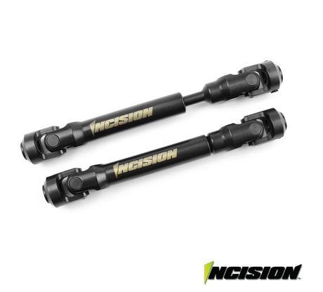 IRC00220 cardans Incision en acier trempe pour Vanquish VS4-10, VRD, H10 et plateformes SCX10 12,3 po, avec arbres canneles et joints universels.