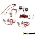 IRC00452 ensemble d'eclairage DEL Incision Series 3 pour Vanquish VS4-10 Phoenix et Origin avec phares, feux arriere, rock lights et controleur DEL.