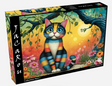 JP-COST1000 - Jacarou - Colorful Striped Cat - Casse-tête - 1000 pièces - Univers RcLoisirs