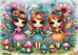 JP-GARD1000 - Jacarou - Garden Fairy Trio - Casse-tête - 1000 pièces - Univers RcLoisirs