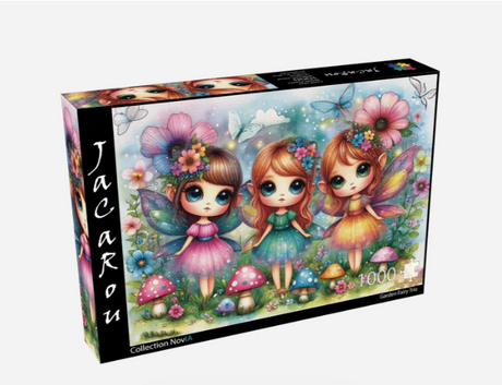 JP-GARD1000 - Jacarou - Garden Fairy Trio - Casse-tête - 1000 pièces - Univers RcLoisirs