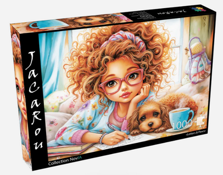 JP-LETT1000 - Jacarou - Letters & Paws - Casse-tête - 1000 pièces - Univers RcLoisirs