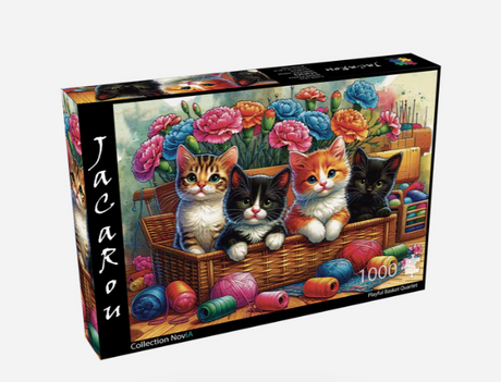 JP-PLAY1000 - Jacarou - Playful Basket Quartet - Casse-tête - 1000 pièces - Univers RcLoisirs