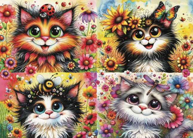 JP-SQUA1000 - Jacarou - Cat-Titude Squad - Casse-tête - 1000 pièces - Univers RcLoisirs