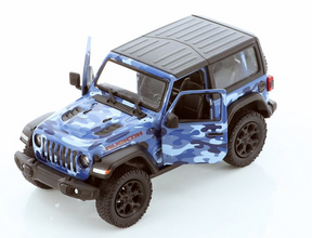 Jeep Wrangler 2018 – Diecast 1:34 – Camouflage – Kinsmart - Univers RcLoisirs