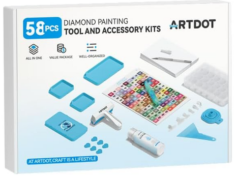 Kit d'accessoires pour peinture diamant – 58 pièces – Univers RcLoisirs