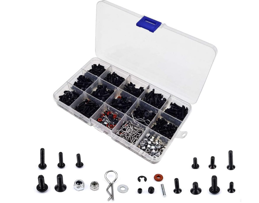 Kit de vis RC 500 pièces – M3/M4 – Traxxas, HSP, Wltoys – Univers RcLoisirs