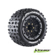 LOULT-3308SX pneus Louise RC MT-Pioneer Soft montés et collés pour Monster Truck 1/10. Système de moyeux amovibles compatible 12 mm, 14 mm, 17 mm et Traxxas Maxx.