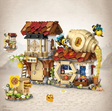 LOZ-1943 Honey Shop, ensemble de construction LOZ de 1242 pieces en mini blocs representant une charmante boutique de miel detaillee a assembler et exposer.