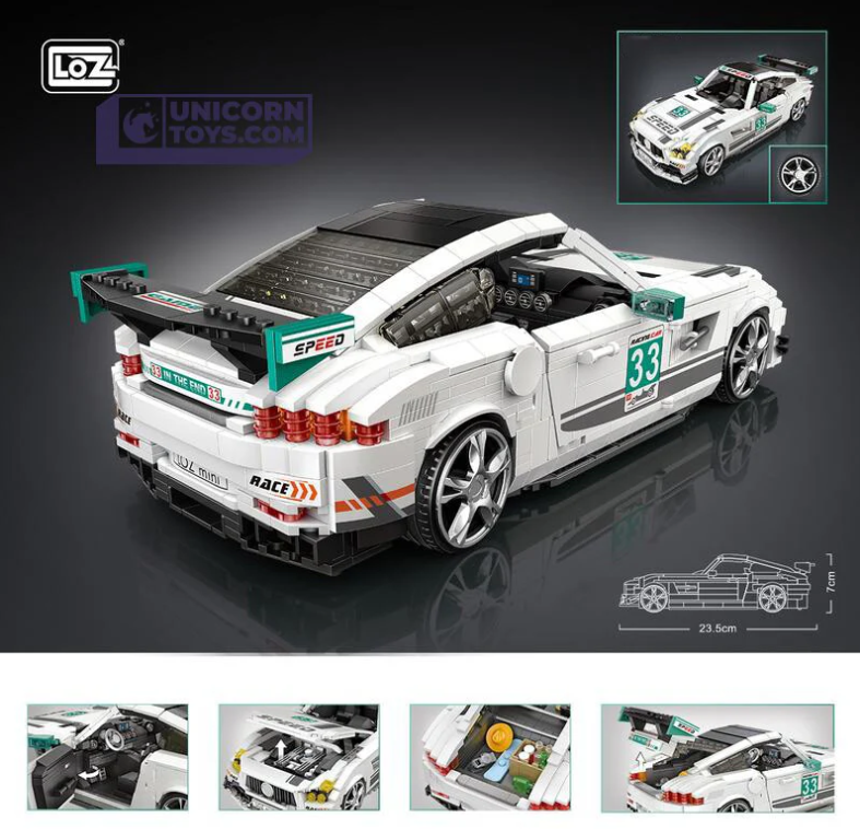 Voiture de course – LOZ 1128 – Mini blocs à assembler