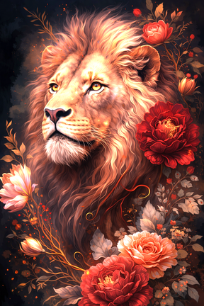 PRÉ-COMMANDE / Peinture diamant 5D - Haute Gamme - Couronne du Lion - Univers RcLoisirs