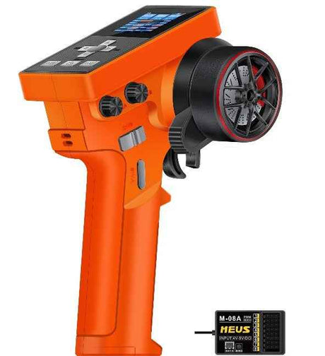 MEU-01-6024 Radio ME-8B 8 canaux 2.4GHz FHSS avec récepteur M-08A orange MEUS Racing