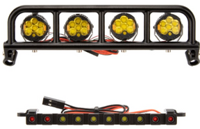 MEUS-H10-02 ensemble d'eclairage DEL MEUS Racing pour Vanquish H10 Optic 1/10 avec phares ronds de toit et feu arriere sureleve.