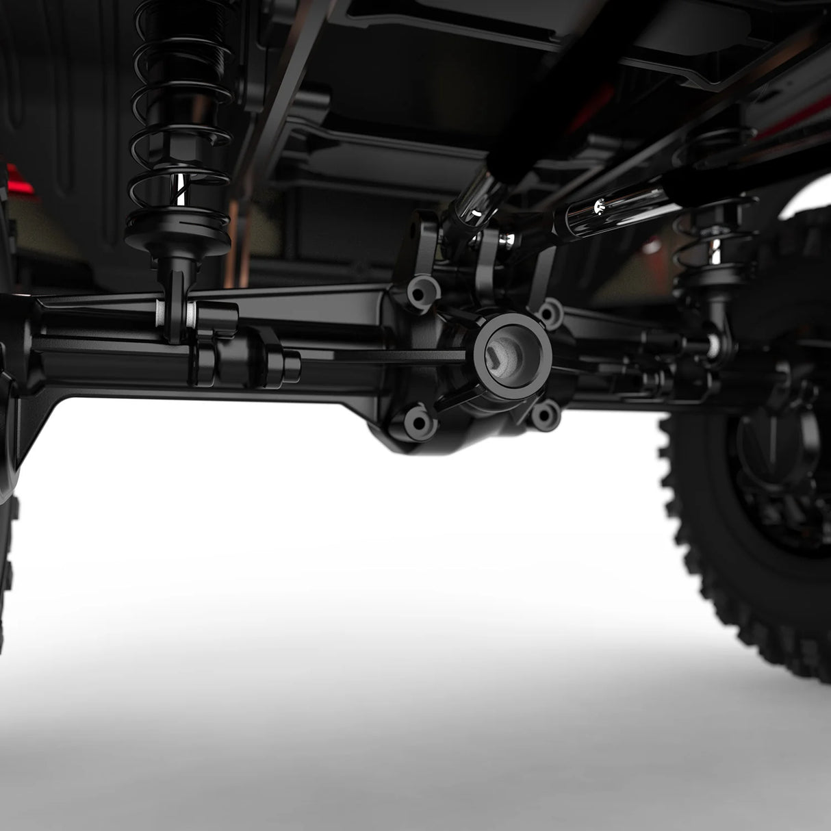 MK07-310 Rlaarlo Boîtier Portal Arrière Métal Noir Crawler 1/7 - Univers RcLoisirs