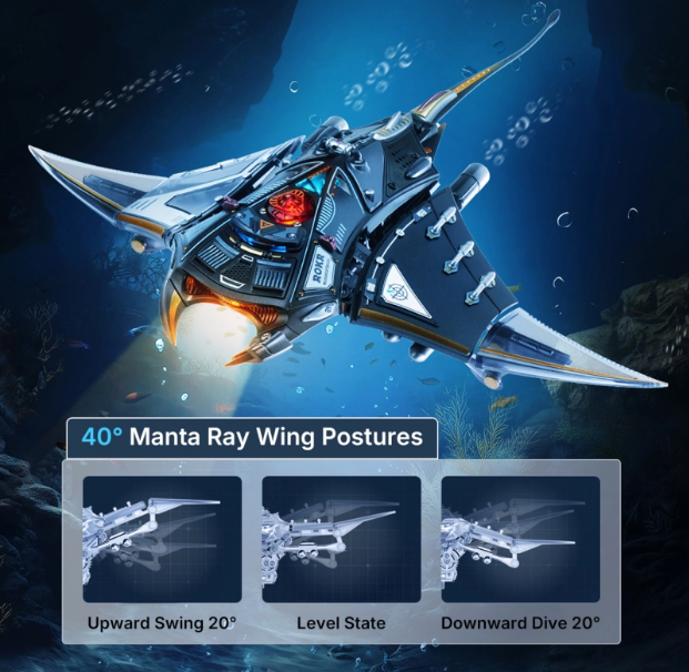 Manta Ray mécanique - ROKR MI06 – Puzzle 3D – Univers RcLoisirs