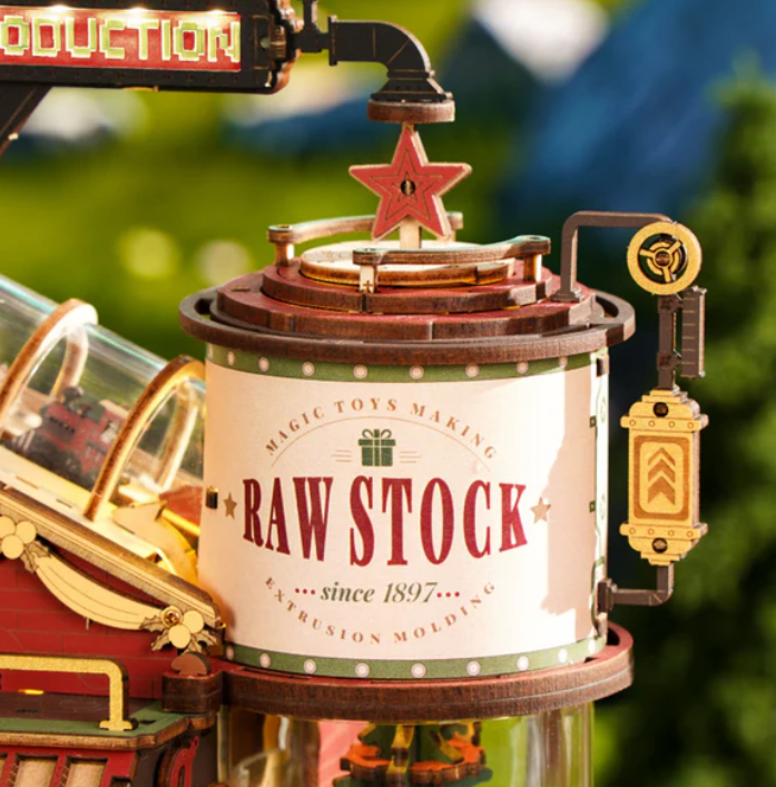 Manufacture de Noël - Boîte à musique – ROKR EAB01 – Modèle en bois 3D – Univers RcLoisirs