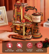 Manufacture de Noël - Boîte à musique – ROKR EAB01 – Modèle en bois 3D – Univers RcLoisirs