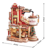 Manufacture de Noël - Boîte à musique – ROKR EAB01 – Modèle en bois 3D – Univers RcLoisirs