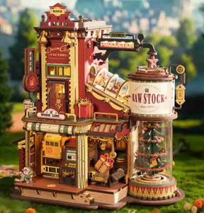 Manufacture de Noël - Boîte à musique – ROKR EAB01 – Modèle en bois 3D – Univers RcLoisirs