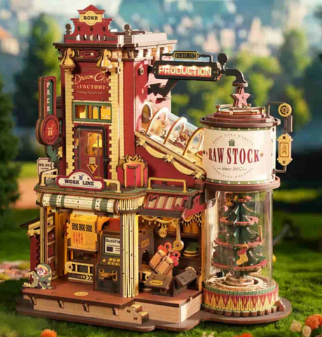 Manufacture de Noël - Boîte à musique – ROKR EAB01 – Modèle en bois 3D – Univers RcLoisirs