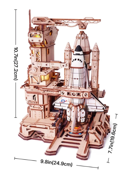 Navette spatiale mécanique – ROKR LKA02 – Puzzle 3D – Univers RcLoisirs