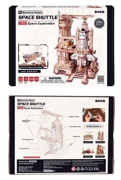 Navette spatiale mécanique – ROKR LKA02 – Puzzle 3D – Univers RcLoisirs