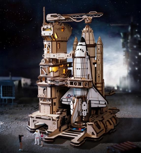 Navette spatiale mécanique – ROKR LKA02 – Puzzle 3D – Univers RcLoisirs