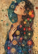 Gratitude (style Klimt) - 40×70cm – Diamants Ronds