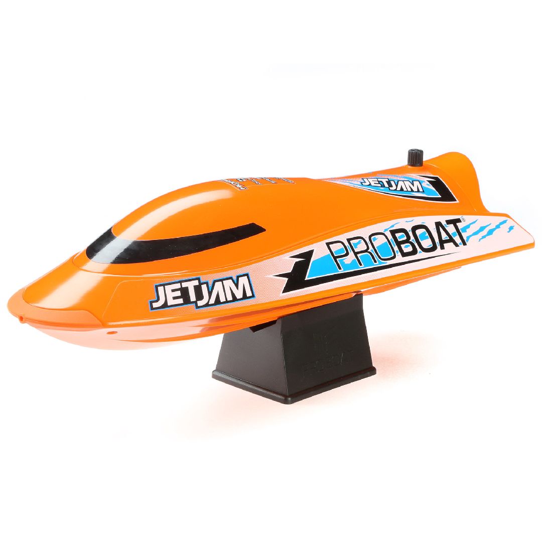 Univers RcLoisirs – Pro Boat Jet Jam V2 PRB08031V2, bateau RC 12 pouces, propulsion jet sécuritaire, Self-Righting, RTR avec batterie et chargeur inclus, course en piscine et plans d’eau