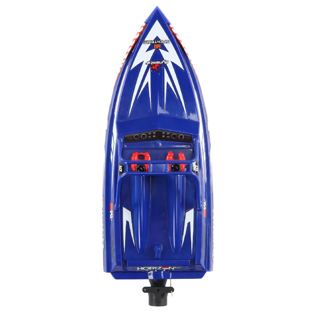 Univers RcLoisirs – Pro Boat SprintJet 9″ PRB08045, bateau RC compact Deep-V, propulsion jet sécuritaire, auto-redresseur, RTR avec batterie et chargeur inclus, idéal pour piscine et plans d’eau