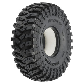 PRO1022714 paire de pneus Pro-Line Maxxis Trepador G8 1.9 pouces pour crawler 1/10. Composé G8 Soft haute adhérence, hauteur de 124 mm, flancs agressifs et inserts en mousse inclus.