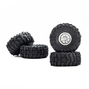 PRO1025110 pneus Baja Pro X Pro-Line montés SCX30 avec jantes Chrome Beast offrant traction extrême multi-terrain chez Univers RcLoisirs