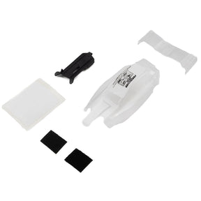 PRO371517 carrosserie Pro-Line Crowd Pleazer pré-découpée transparente pour Losi Micro-B 1/24. Fabriquée en polycarbonate léger avec support de relocalisation ESC inclus, autocollants et masques de fenêtres pour une personnalisation complète.
