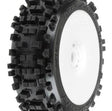 PRO902118 – Badlands XTR All Terrain 1/8 Buggy Tires Mounted V2 Wheels (White) - Univers RcLoisirs