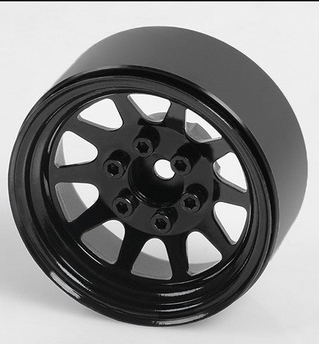 PROW0210 – Jantes beadlock OEM Stamped Steel 1.9″ noires pour crawler 1/10 – Univers RcLoisirs