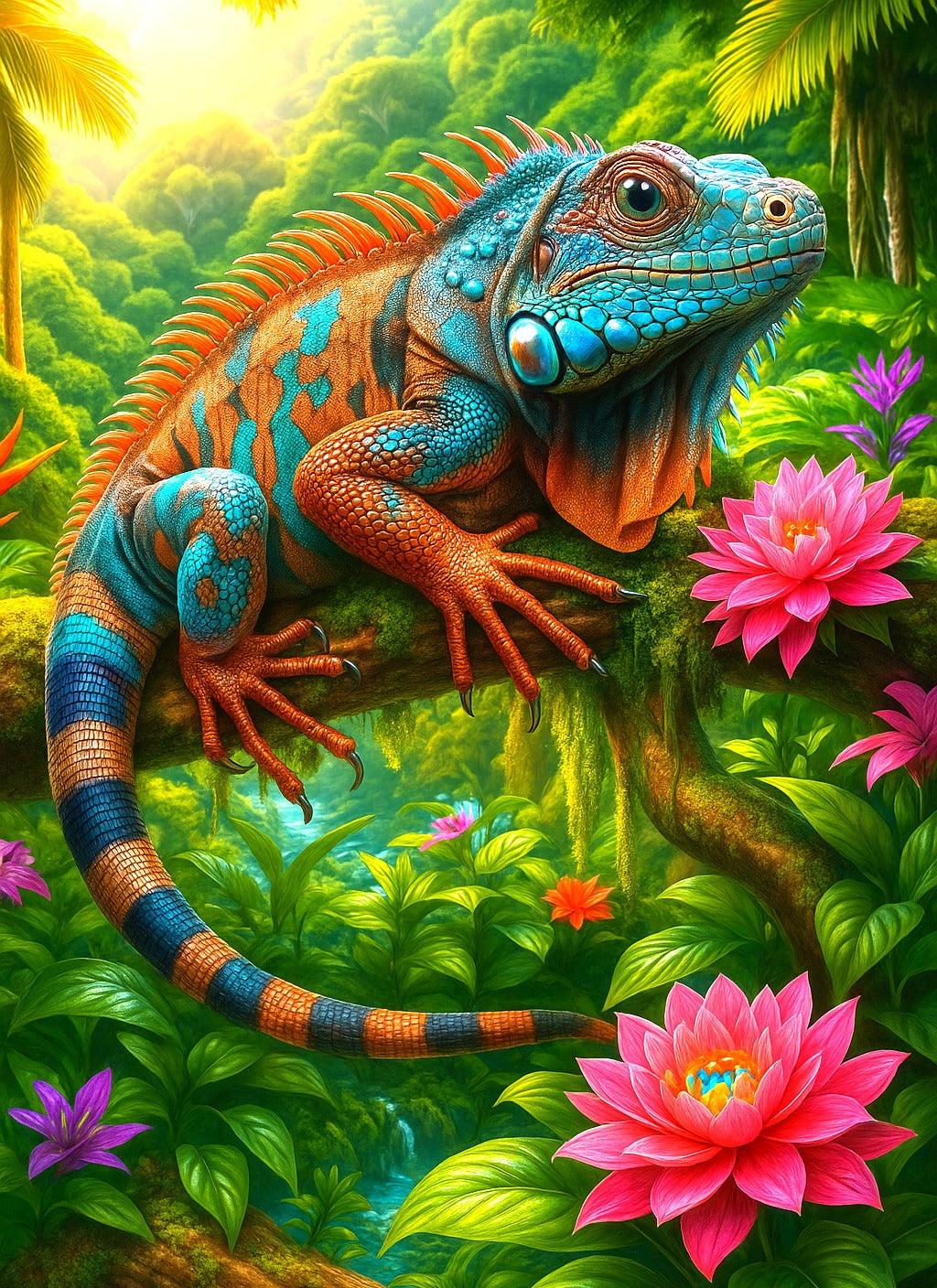 PRÉ-COMMANDE / Peinture diamant 5D - Haute Gamme - Iguane - Univers RcLoisirs