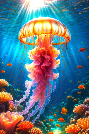 PRÉ-COMMANDE / Peinture diamant 5D - Haute Gamme - Méduse - Univers RcLoisirs