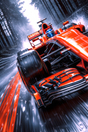 PRÉ-COMMANDE / Peinture diamant 5D - Haute Gamme - Voiture Formule course rouge - Univers RcLoisirs