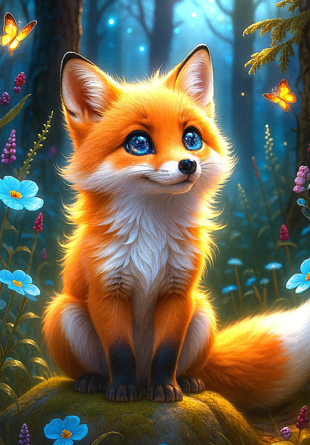 PRÉ-COMMANDE / Peinture diamant 5D - Haute Gamme - Yeux du renard - Univers RcLoisirs