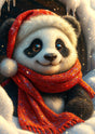 PRÉ-COMMANDE / Peinture diamant 5D - Panda d'hiver - Univers RcLoisirs
