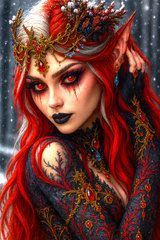 PRÉ-COMMANDE / Peinture diamant 5D Haute Gamme – Noël Gothique - Collection Noël d'antan - Univers RcLoisirs