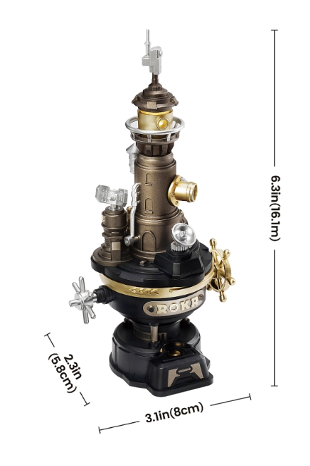 Phare Navi Lighthouse mécanique - ROKR CGM01 – Puzzle 3D – Univers RcLoisirs
