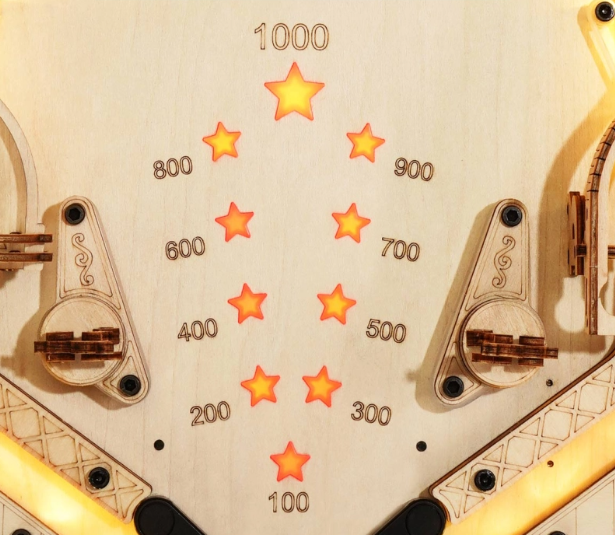 Pin Ball 3D - Flipper mécanique – ROKR EG01 – Modèle en bois 3D – Univers RcLoisirs