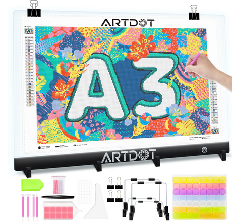 Planche lumineuse LED A3 USB – Outils et accessoires peinture diamant – Univers RcLoisirs