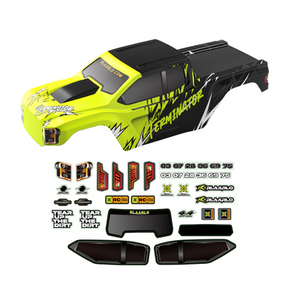 R11079 carrosserie PVC verte RLAARLO pour modèle RZ001 offrant résistance et remplacement direct pour buggy RC chez Univers RcLoisirs