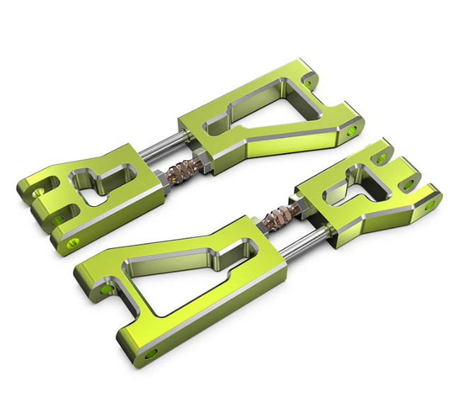 R11130 ensemble de bras de suspension supérieurs avant en aluminium avec biellettes S2 pour Rlaarlo RZ001. Conçu pour améliorer la rigidité, la précision et la durabilité de la suspension avant.