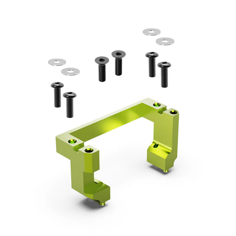 Bloc conversion servo Rlaarlo R11162, aluminium vert anodisé, remplacement direct, 1 pièce. RZ001, XTS-F10. Aucune modification requise. Univers RcLoisirs.