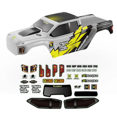 R11163 Carrosserie En Polycarbonate Jaune Et Argent Pour RZ001