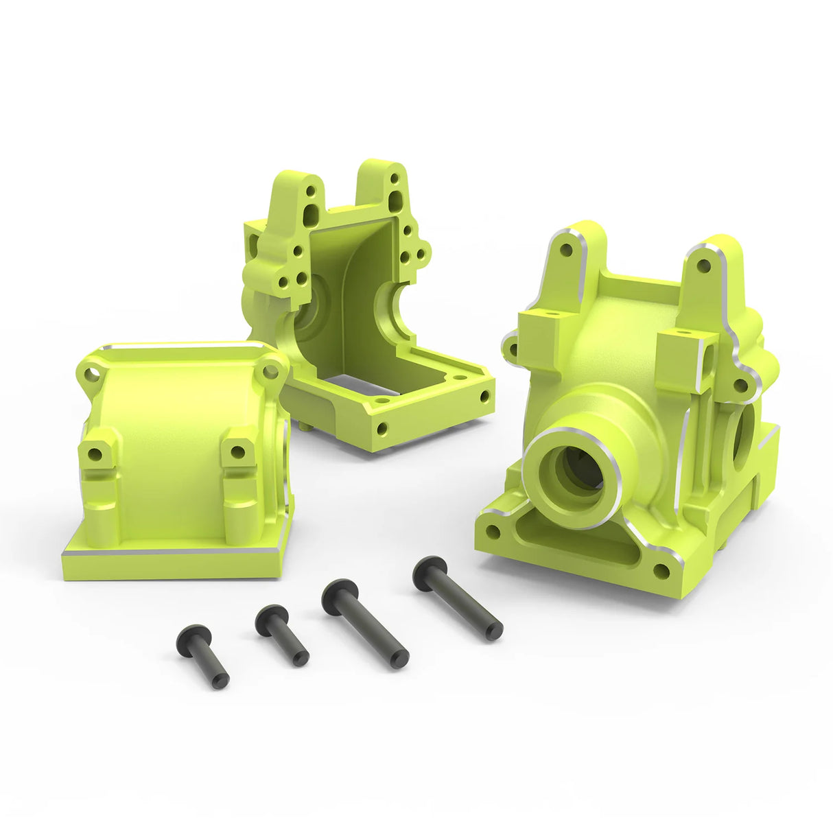 R11164 boitier transmission aluminium Rlaarlo pour RZ001 et XTS-F10 1/10 upgrade rigidite et durabilite - Univers RcLoisirs